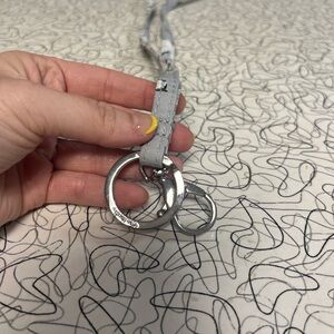 Vera Bradley Gray Lanyard in Dog Show